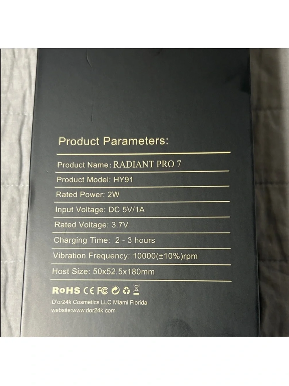 D'or24k Radiant Pro 7 White 7-in-1 Skin Rejuvenation System